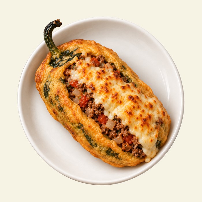 Chile relleno de carne