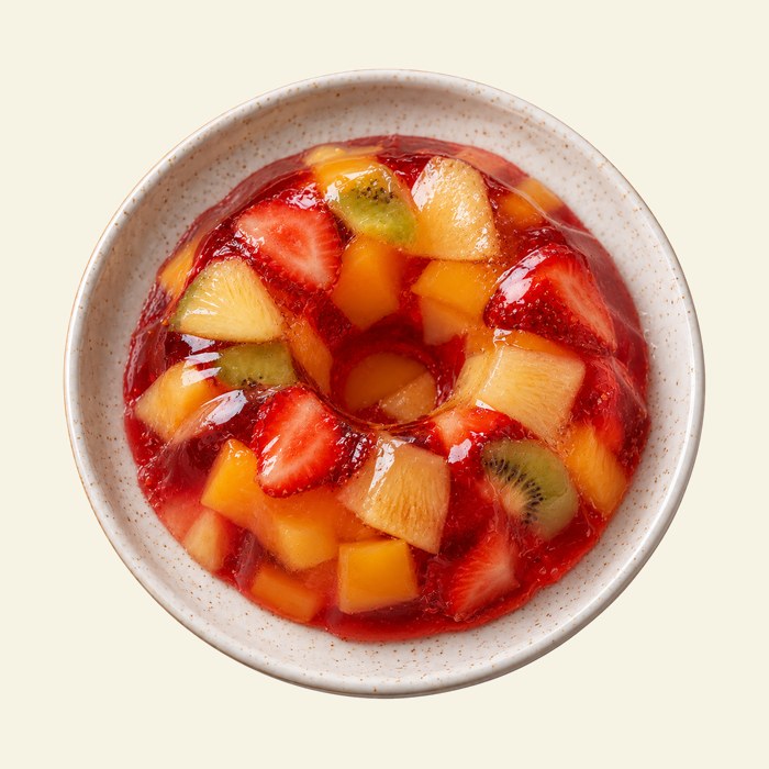 Gelatina con frutas