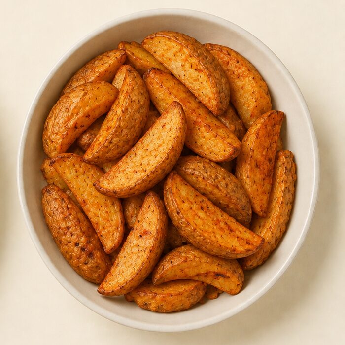 Papas en gajos sazonada